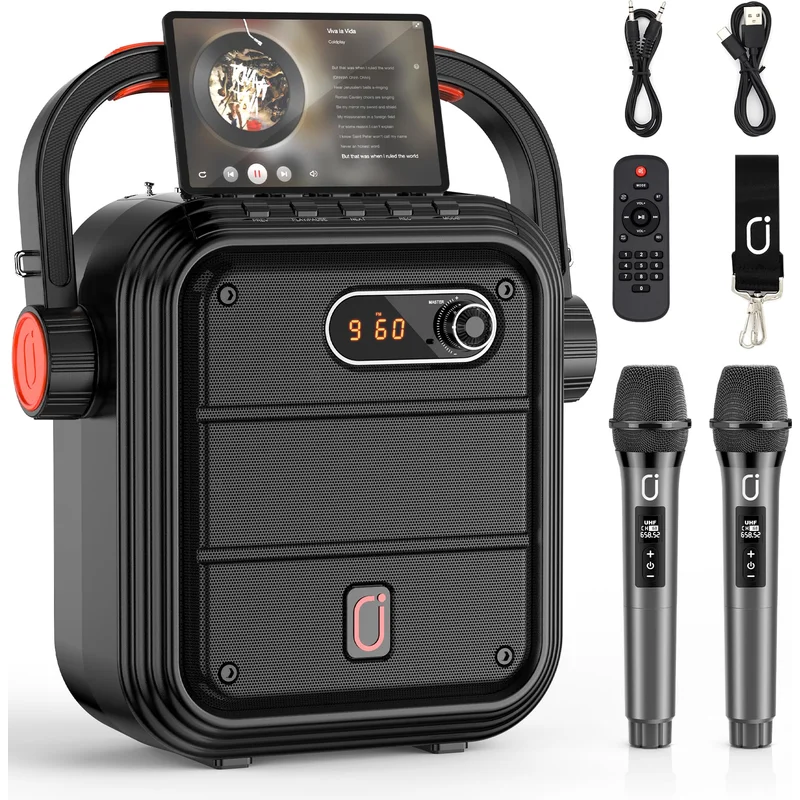 Image 2 of JYX 69BT Portable Bluetooth Karaoke Speaker with Microphone